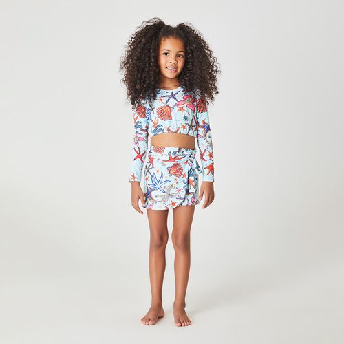 Biquini Infantil Cropped Star Fish Verde