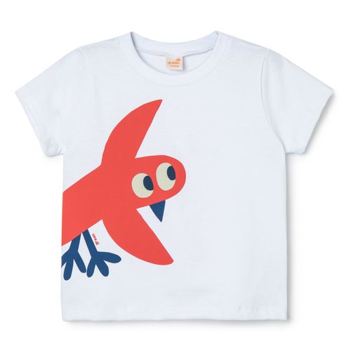 Camiseta Toddler Bird Branca
