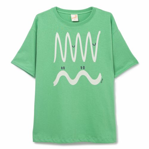 Camiseta Infantil Energy Waves Verde