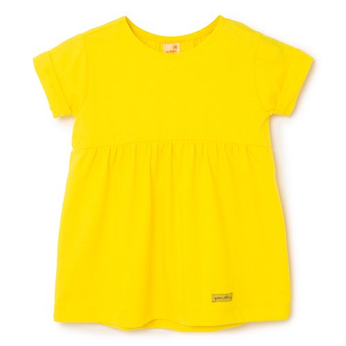 Vestido Bebê Arco-Íris Amarelo