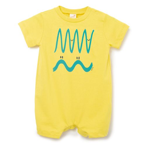 Macacão Bebê Vibração Amarelo