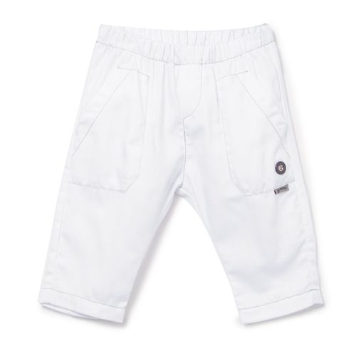 Calça Bebê Sarja Branca