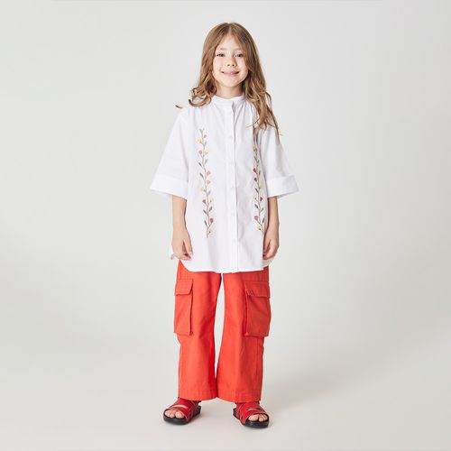 Calça Infantil Cargo Vermelha