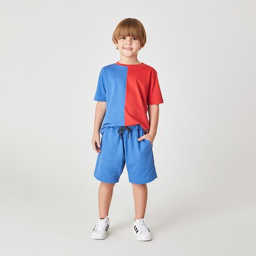 Bermuda Infantil Vibração Azul