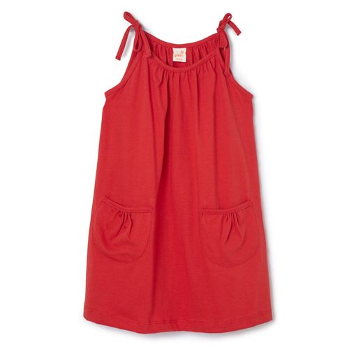 Vestido Regata Toddler Vibração Vermelho