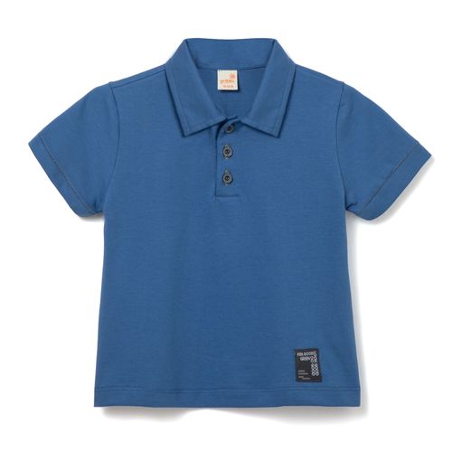 Polo Toddler Vibração Azul