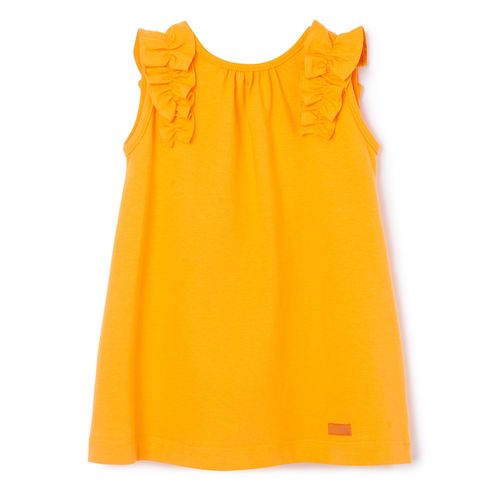 Vestido Bebê Cristal Laranja