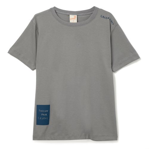 Camiseta Infantil Groove Cinza