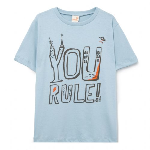 Camiseta Infantil  You Rule Azul