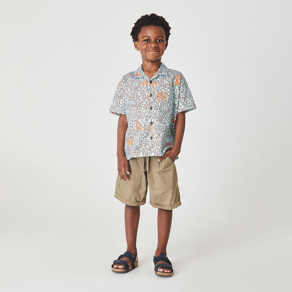 Bermunda Infantil Earth Areia