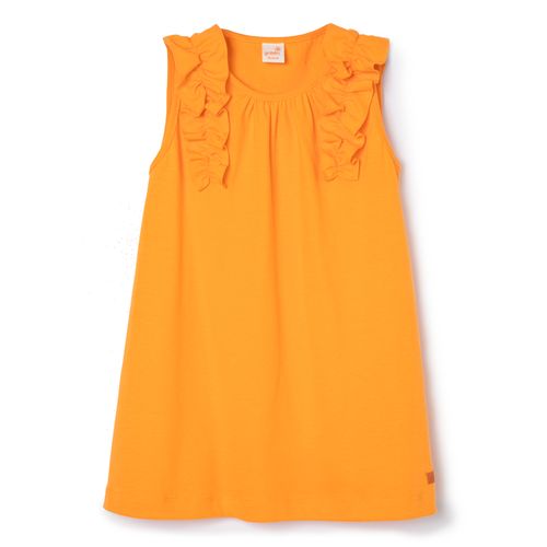 Vestido Toddler Cristal Laranja