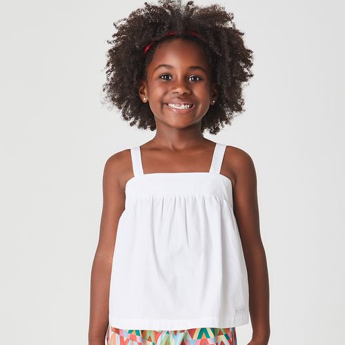 Blusa Infantil Cristal Branca