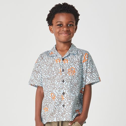 Camisa Infantil Sinergia Azul