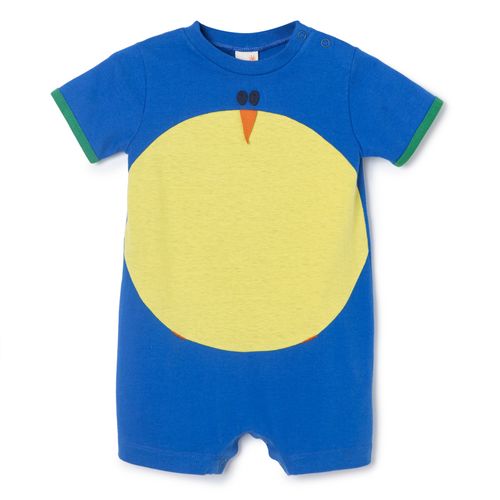 Macacão Bebê Pássaro Azul