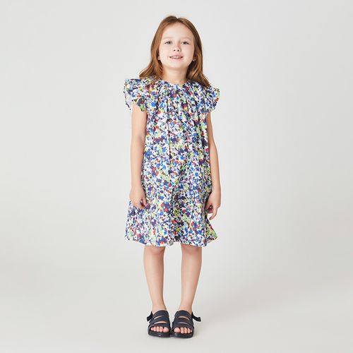 Vestido Infantil Bosque Azul