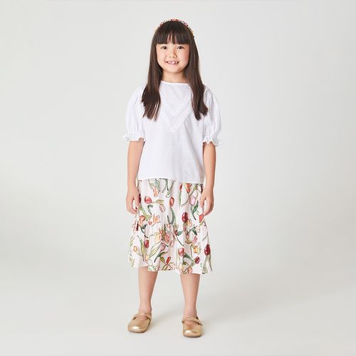 Saia Infantil Tulipa Rosa