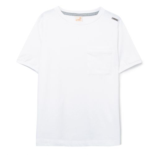 Camiseta Infantil Pocket Branca