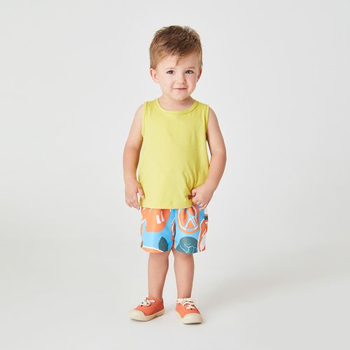 Conjunto Regata Toddler Lemon Vibes  Amarelo