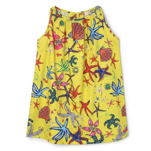 Vestido Infantil Starfish Amarelo