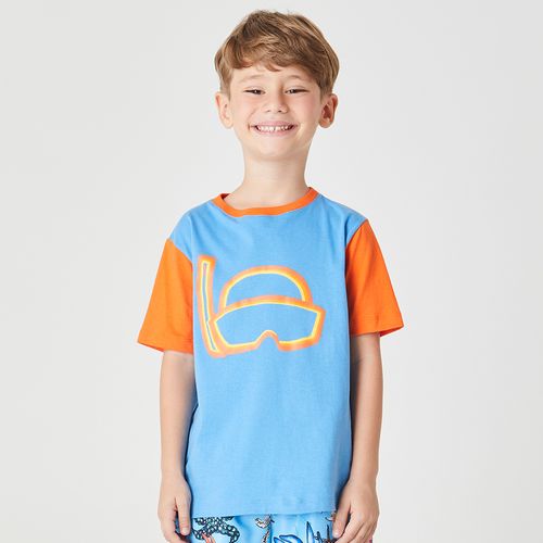Camiseta Infantil Mergulho Azul