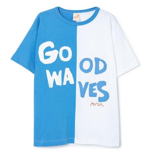 Camiseta Infantil Good Waves Azul