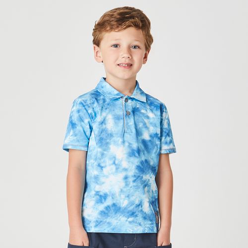 Polo Infantil Oceano Azul