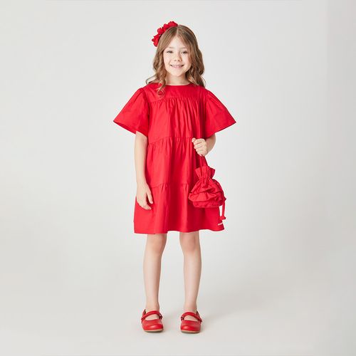 Vestido Infantil Amor Vermelho
