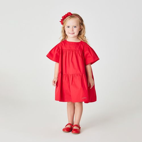 Vestido Toddler Amor Vermelho