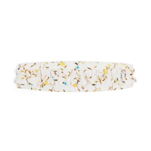 Faixa Infantil Flor Off White