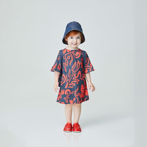 Vestido Toddler Bold Vermelho