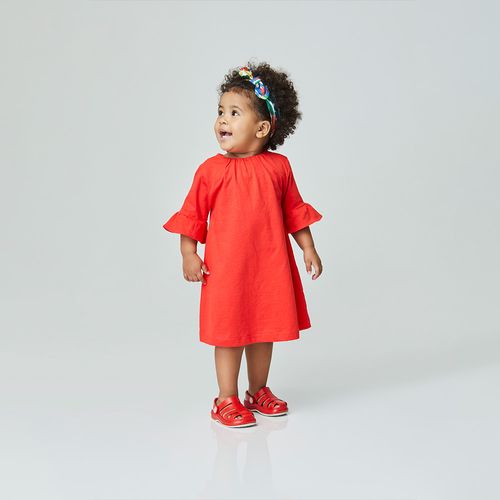Vestido Toddler Color Vermelho