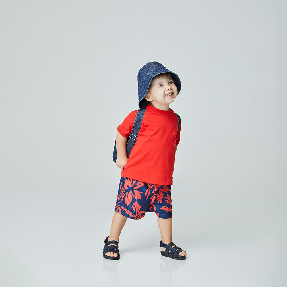 Conjunto Toddler Bold Vermelho