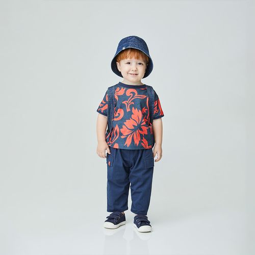 Conjunto Toddler Bold Calça Vermelho