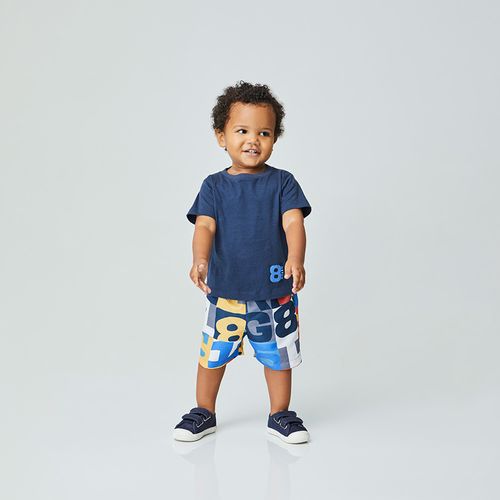 Conjunto Toddler Números Azul