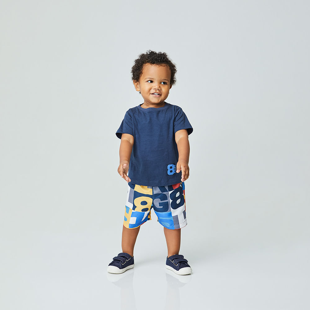 Conjunto Toddler Números Azul