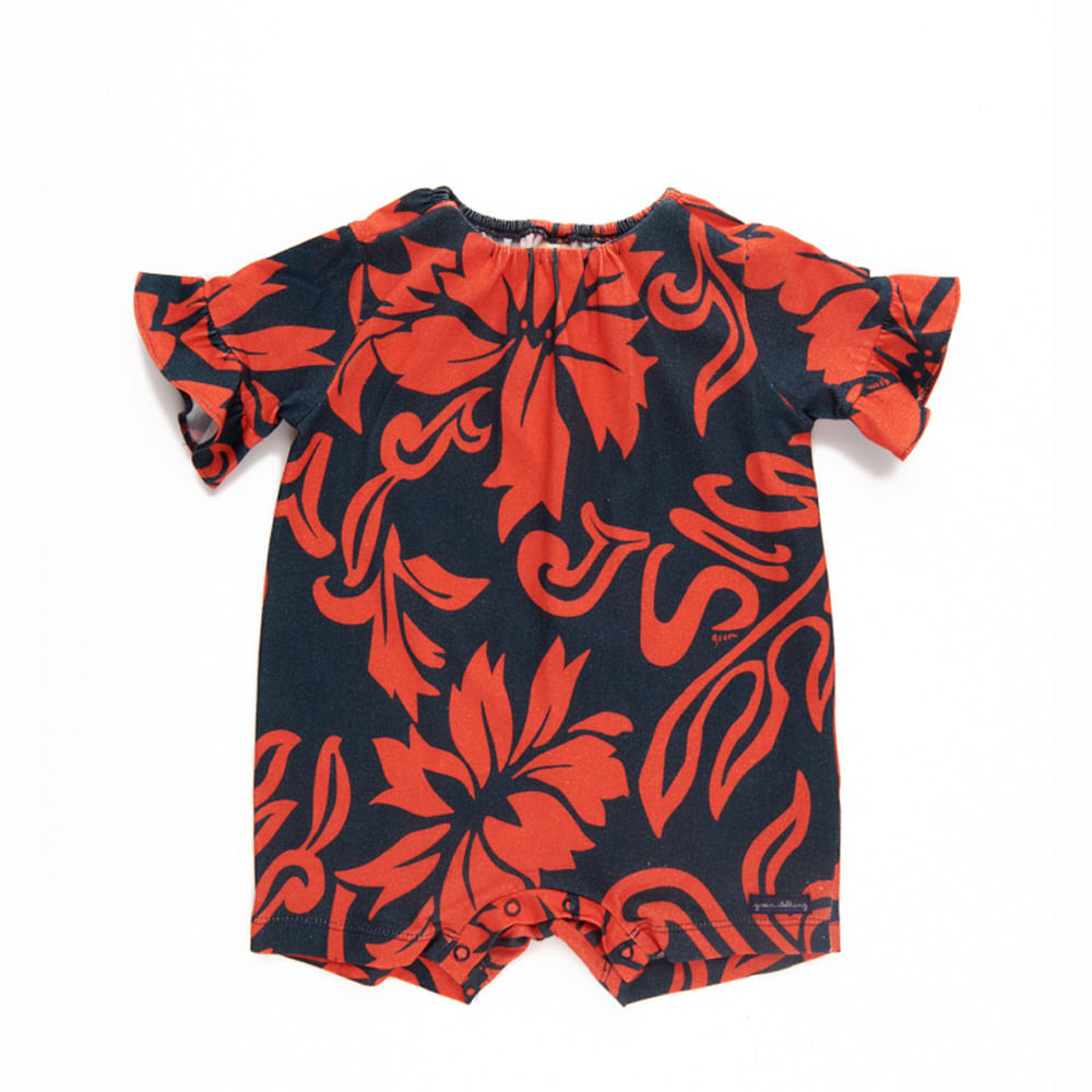 Macacão Bebê Bold Vermelho