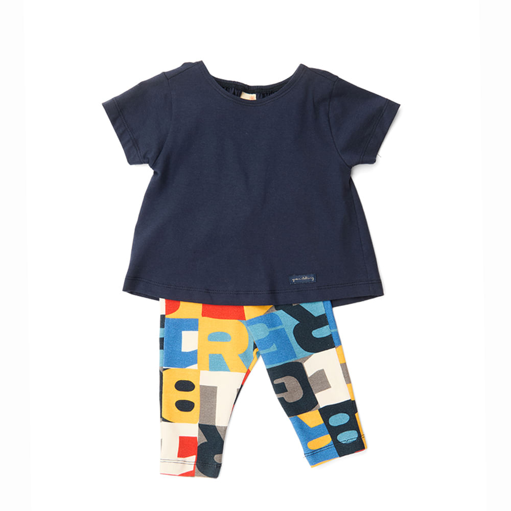 Conjunto Bebê Bold Azul