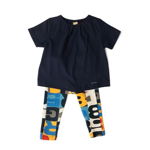 Conjunto Toddler Números Azul