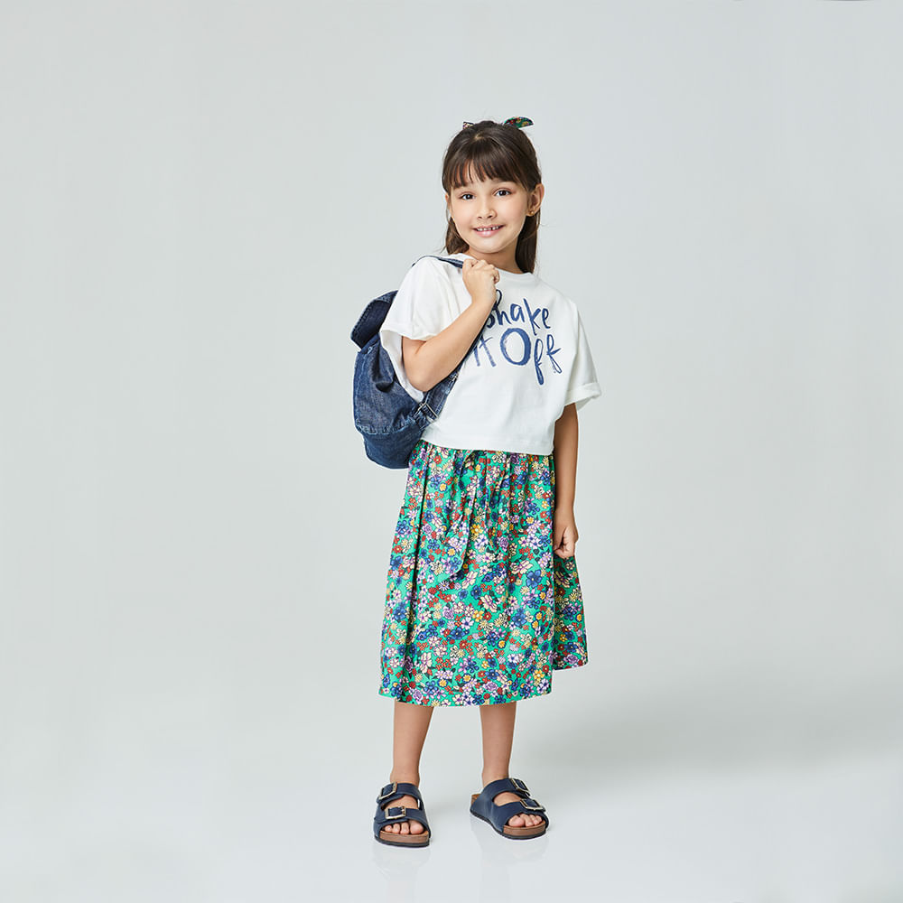 Saia Infantil Jardim Verde