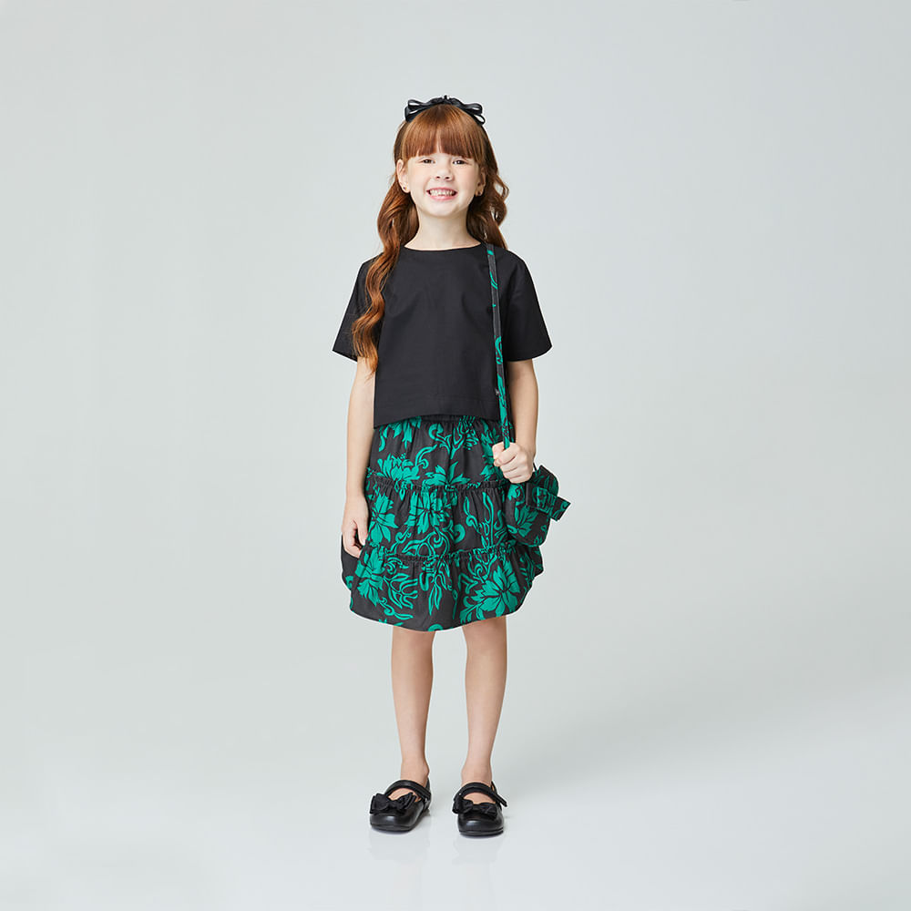 Saia Infantil Hana Verde