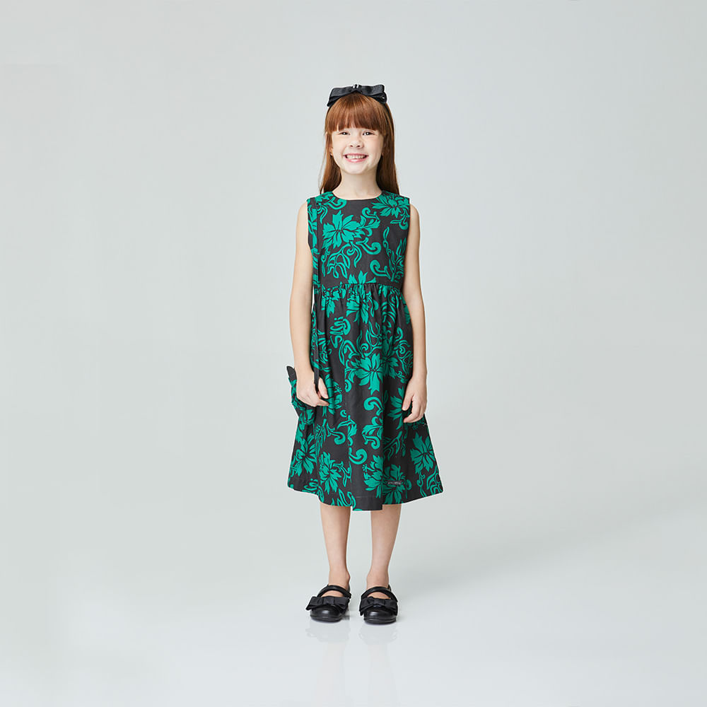 Vestido Infantil Hana Verde