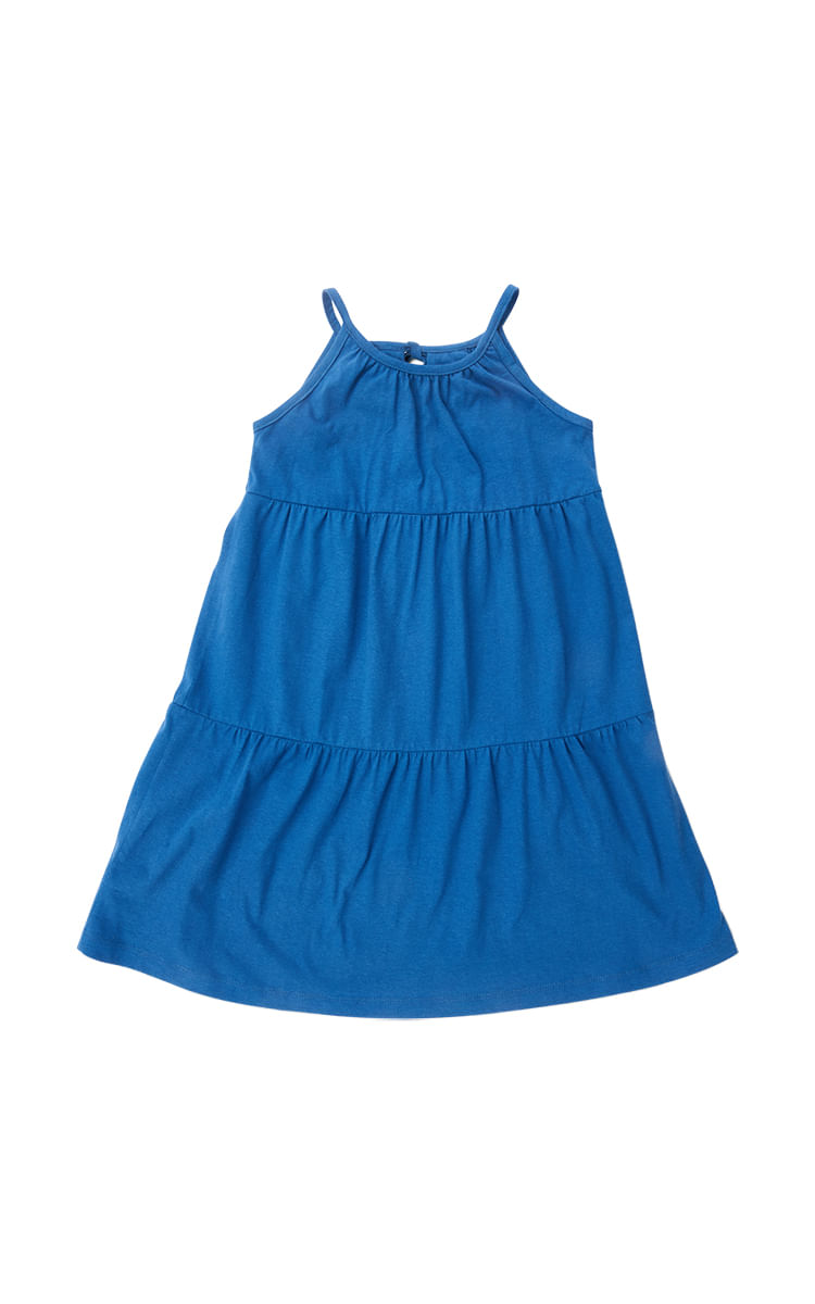 Vestido Infantil Color Azul