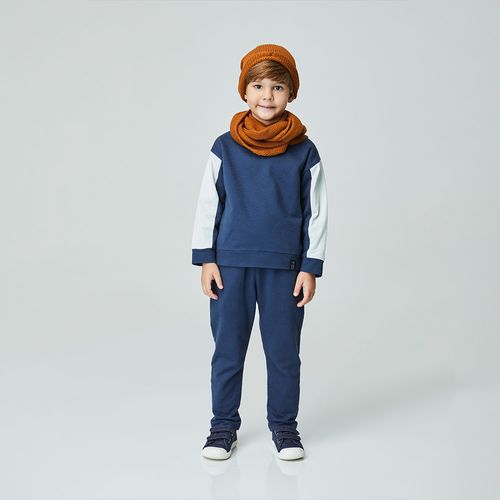 Conjunto Infantil 85 Color Azul Manga Longa