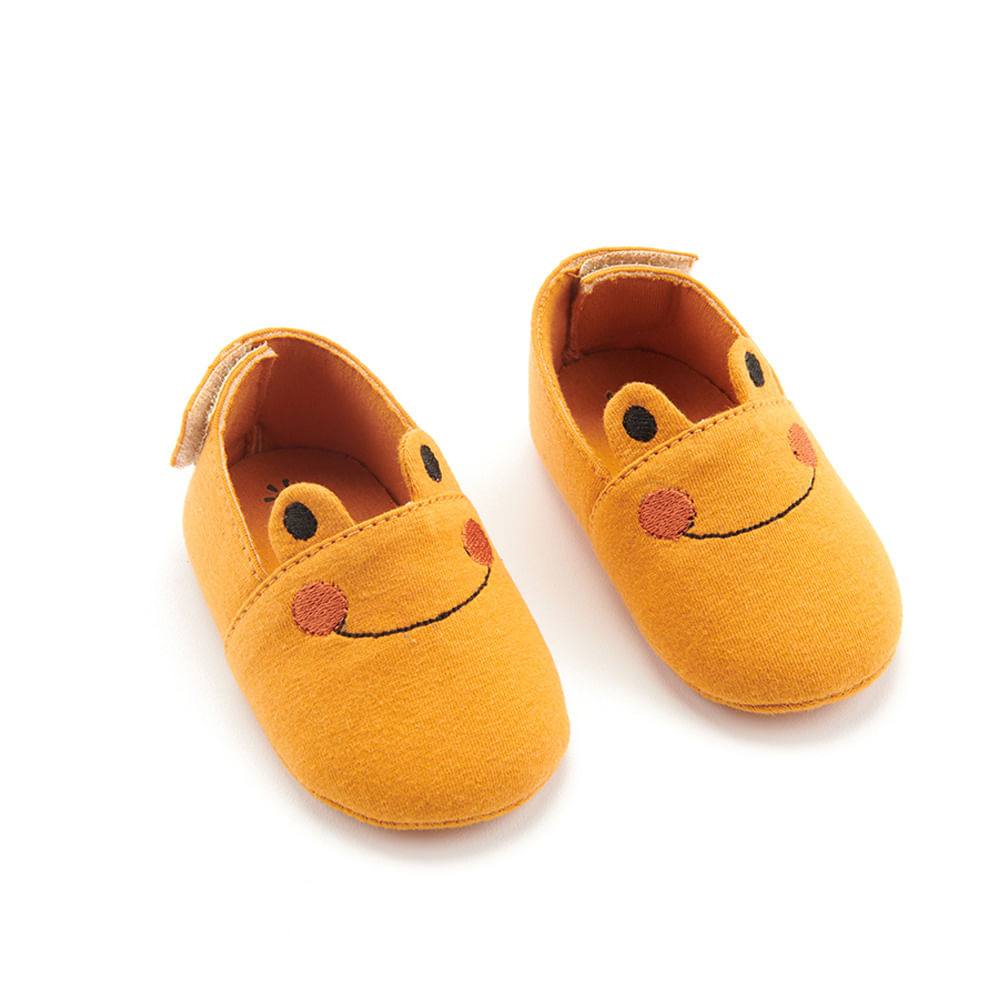 Sapato Bebê Frog Amarelo