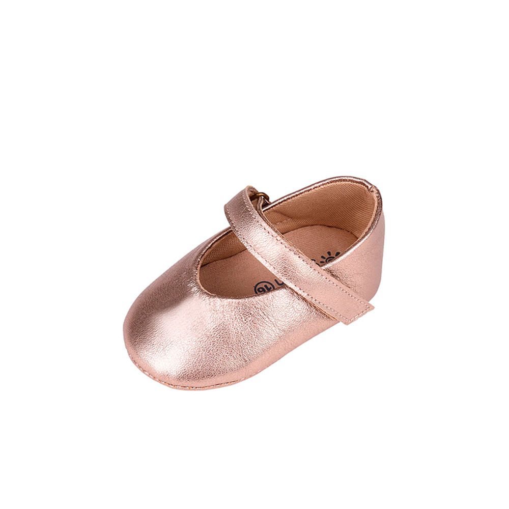 Sapato Bebê Garden Dourado