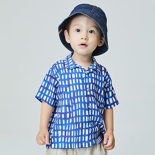 Camisa Toddler Block Azul