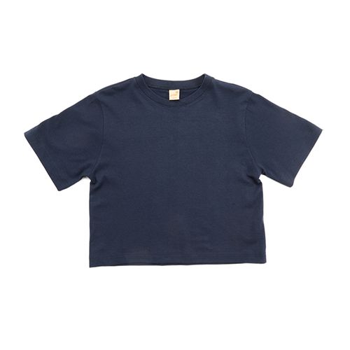 Camiseta Infantil Cropped Azul