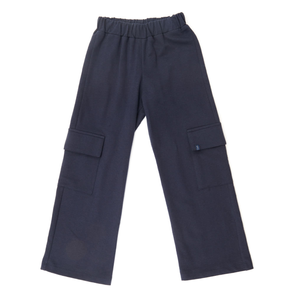 Calça Infantil Cargo Azul
