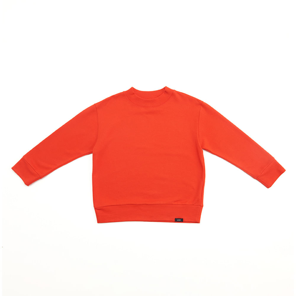 Blusão Infantil Color Vermelho Manga Longa