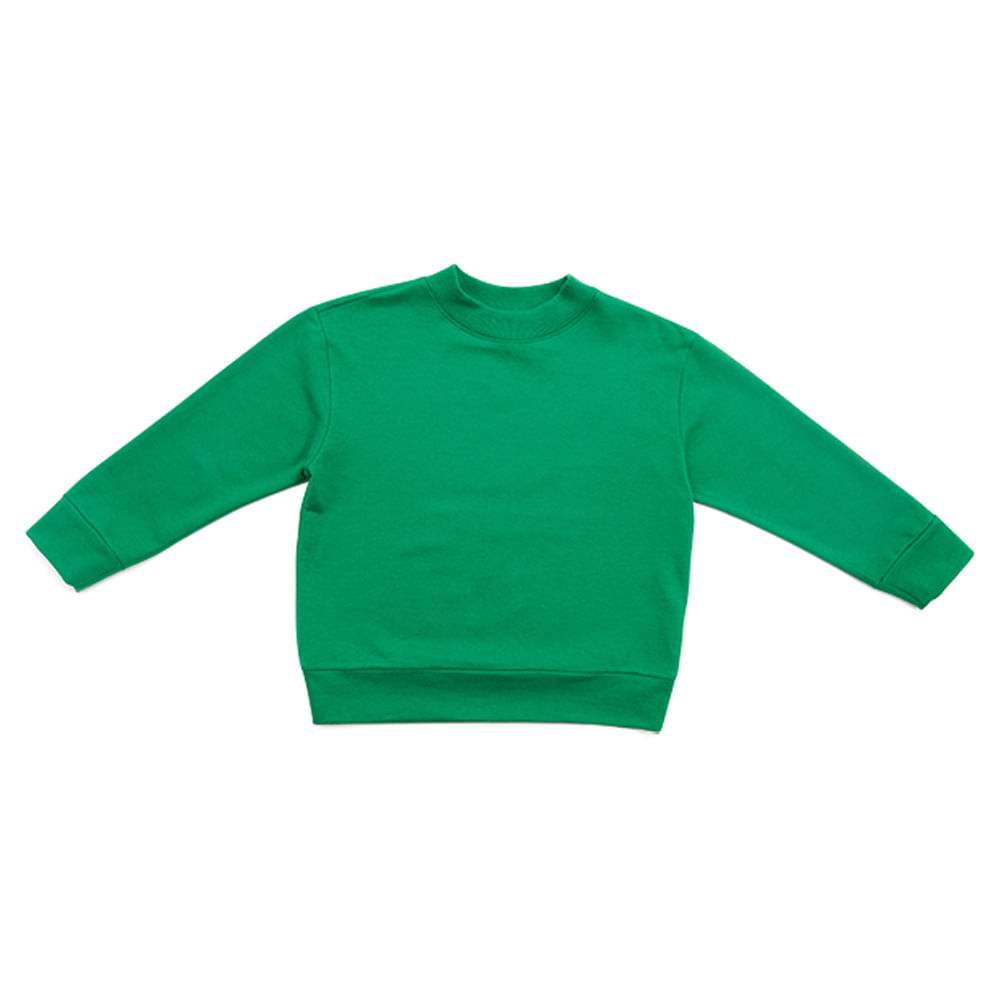 Blusão Infantil Color Verde Manga Longa